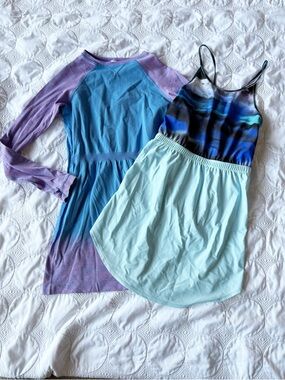 Ivivva Lululemon Girls Athletic Dress Bundle Blue Purple Athleisure 10 Bundle